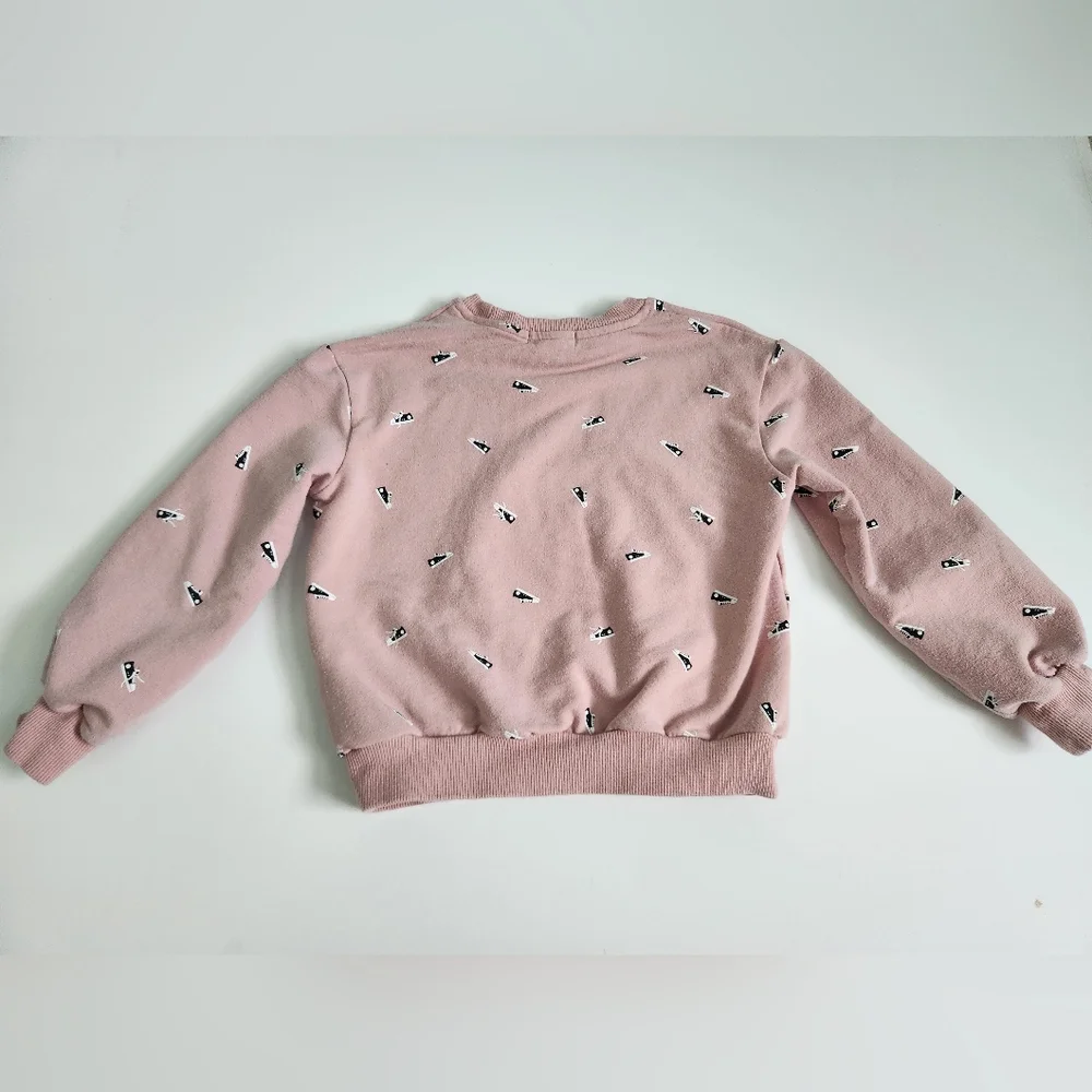 Miles the Label‎ Little Girl's Sneaker Pink Sweatshirt Size 3 - Organic Cotton